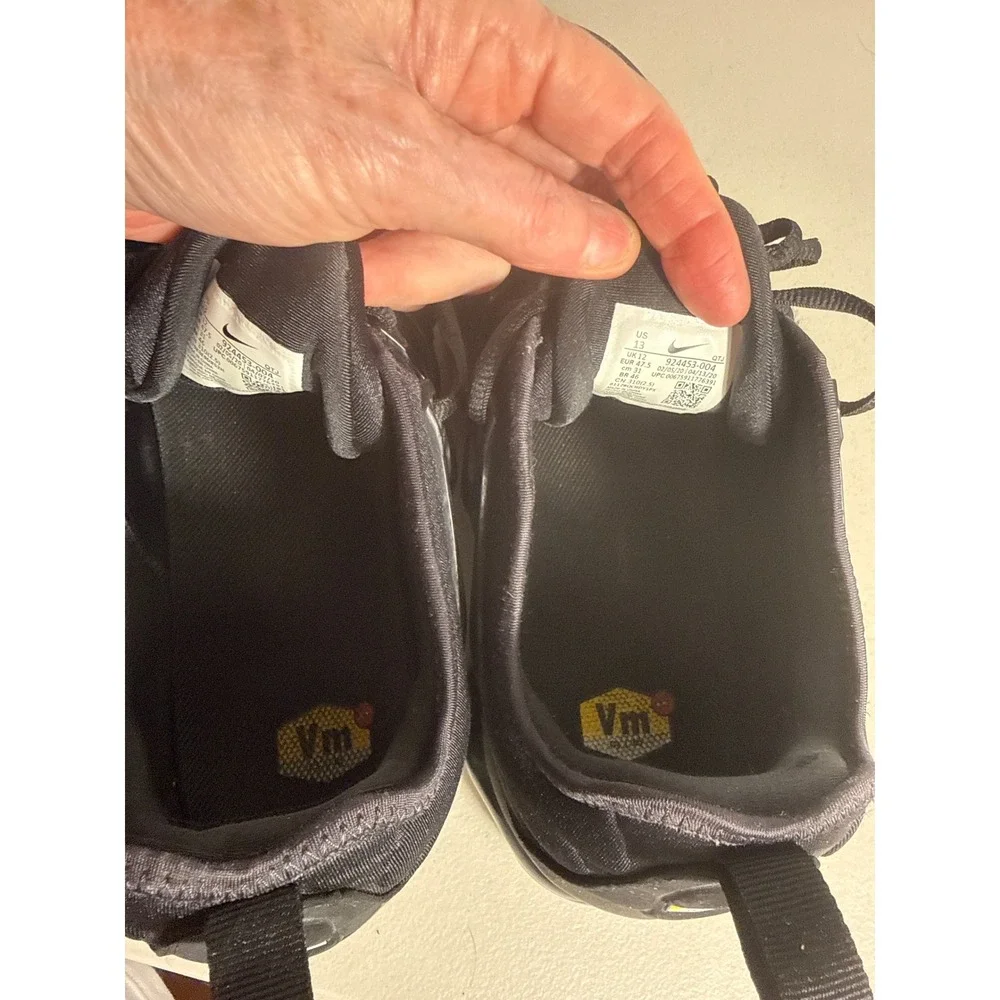 Nike Air VaporMax Plus Triple Black Mens Running Shoes 924453-004 Size 13 - Picture 7 of 10
